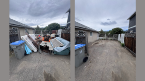 Before-and-after junk removal
